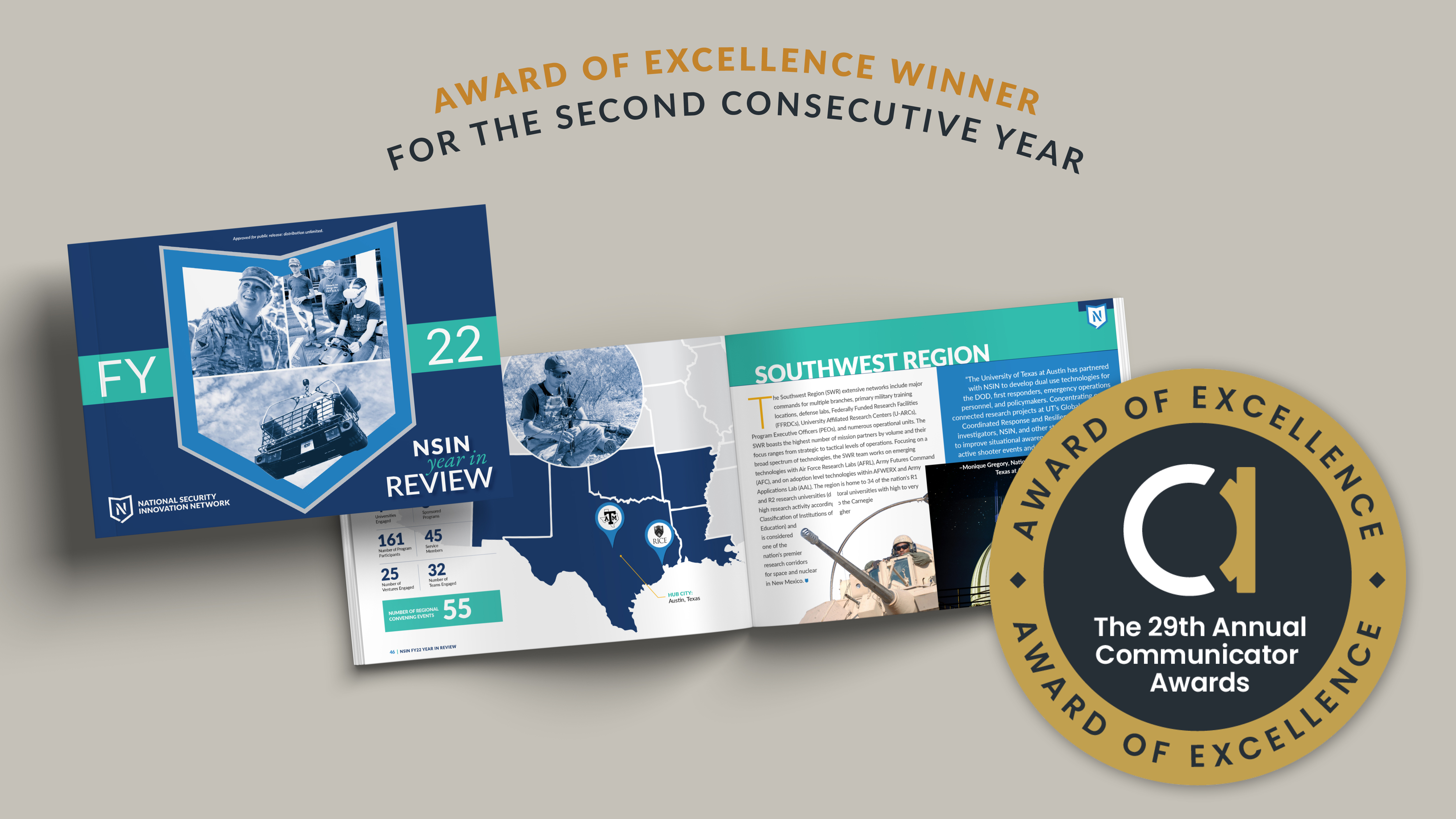 NSIN received honors in four categories in the largest global award program for creative excellence
